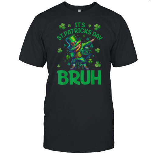 bruh st patricks day boys kids saint patricks day leprechaun t shirt mens t shirtcd
