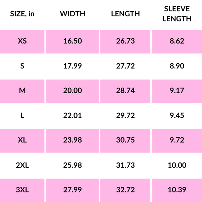 TshirtStation_PRODUCT SIZE GUIDE TshirtStation PRODUCT SIZE GUIDE