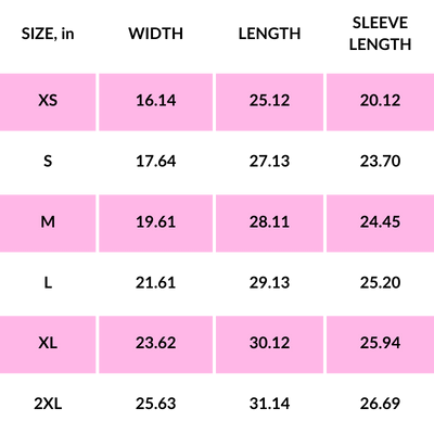 PRODUCT SIZE GUIDE 9 Size Chart Baseball Tee