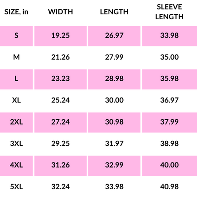 PRODUCT SIZE GUIDE 5 Size Chart Unisex Heavy Blend™ Full Zip Hooded Sweatshirt
