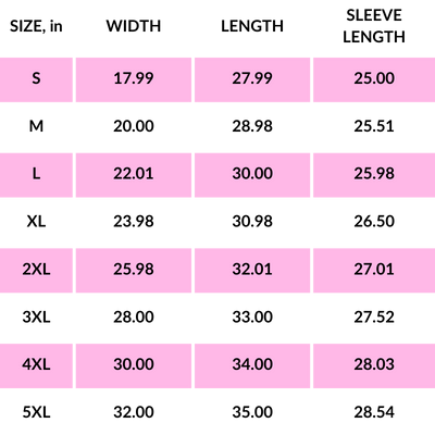 PRODUCT SIZE GUIDE 8 Size Chart Unisex Ultra Cotton Long Sleeve Tee