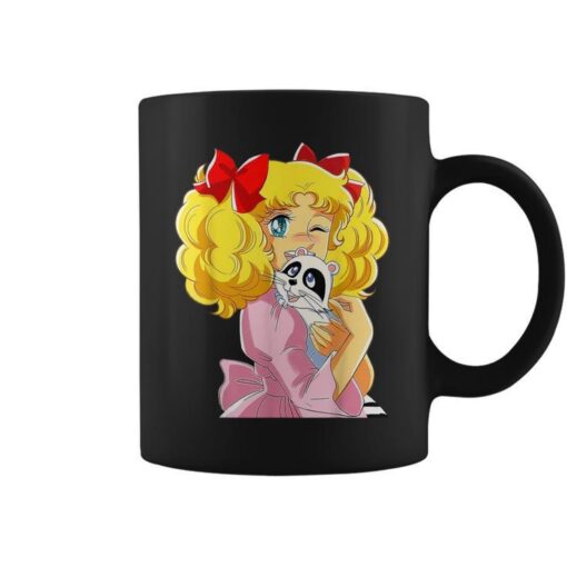 Candy Candy And Raccoon Retro Japanese Vintage 80S Anime Coffee Mug