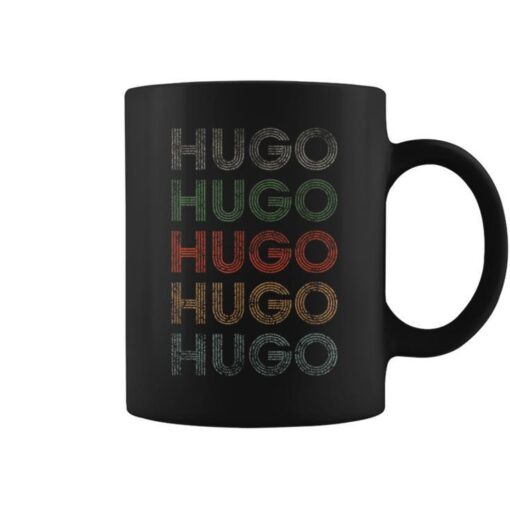 Hugo First Name Grunge Style Vintage Retro Coffee Mug