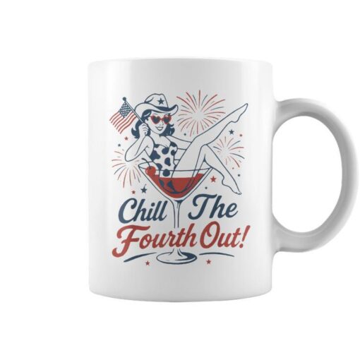 Retro Chill The Fourth Out Firework 4Th Of July Drink Coffee Mug