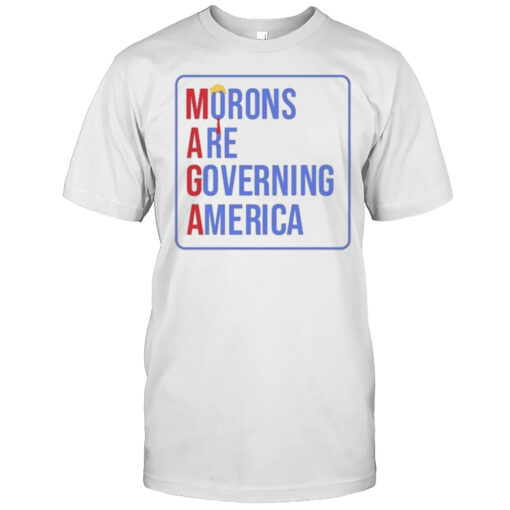 Morons Are Governing America Maga T Shirt Mens T Shirt7x