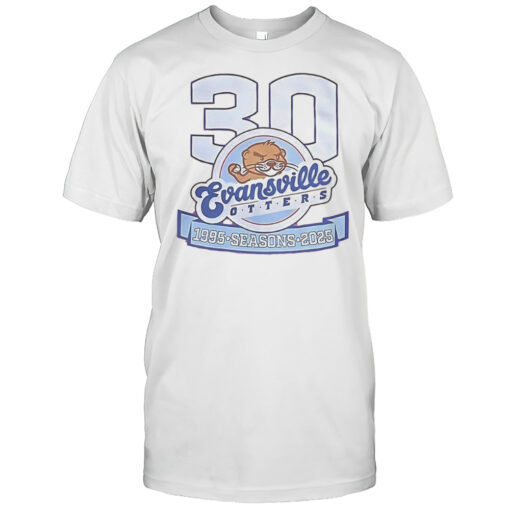 Evansville Otters 30 Years 1995 2025 Seasons Shirt Mens T Shirtnn