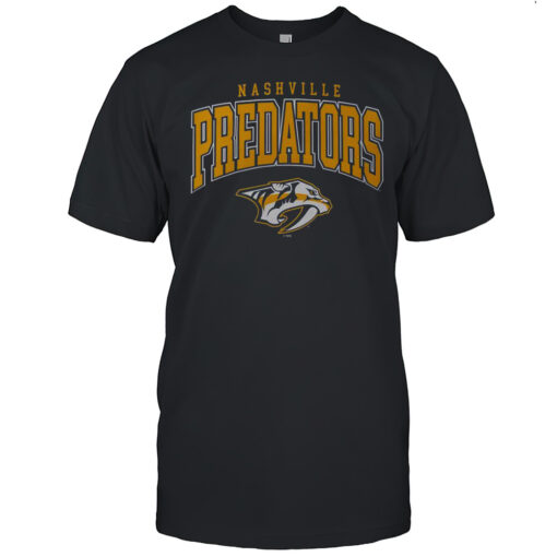Official Nashville Predators Classic Arched Logo T Shirt Mens T Shirtmn