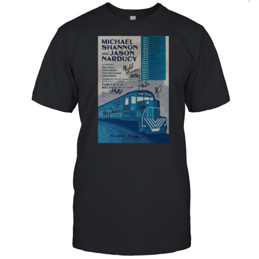 Michael Shannon And Jason Narducy Celebrate The 40th Anniversary Of Rems Fables 2025 Tour Signatures T Shirt Mens T Shirt1e