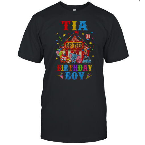 Tia Of The Birthday For Boy Circus Carnival Theme Party Shirt Mens T Shirtp4