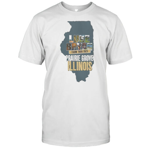 Official Luke Bryan Farm Tour Prairie Grove Illinois 2025 T Shirt Mens T Shirteq