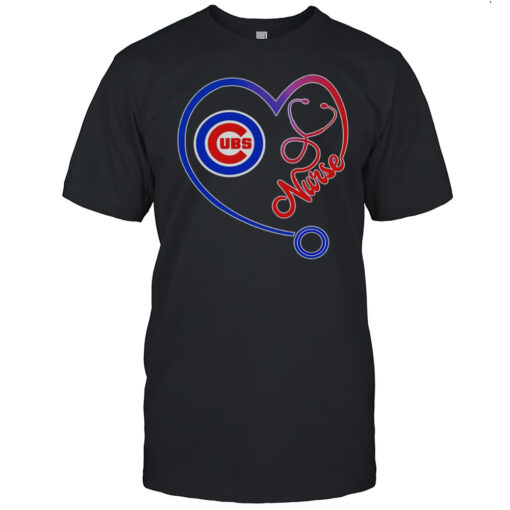 Nurse Chicago Cubs Stethoscope Shirt Mens T Shirthk