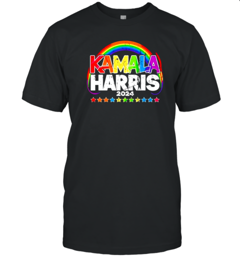 Vintage Kamala Harris 2024 Rainbow Lgbt Gift T Classic Mens T Shirt
