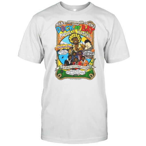 Mare Island Dock Of Bay Festival Music 9625 Larussell Baby Bash Con Funk Shun Special Guests Art T Shirt Mens T Shirt2f