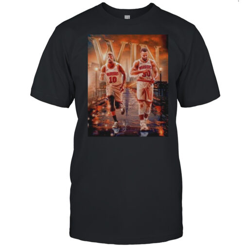 Warriors Jimmy Butler And Stephen Curry Win Over The Hornets Jump To The 6th Seed In The West Shirt Mens T Shirt3p