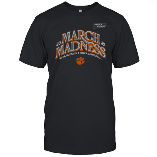 Official Clemson Mens Basketball 2025 March Madness Bound T Shirt Mens T Shirtdh