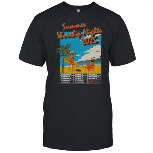 Summer Worship Nights 2025 Tour Retro Shirts Mens T Shirtvu