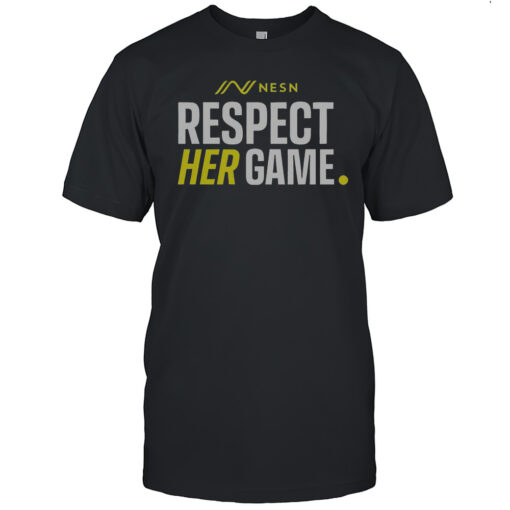 Official Nesn Respect Her Game T Shirt Mens T Shirtas