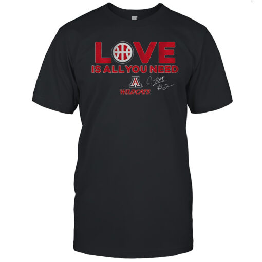 Arizona Wildcats Basketball Caleb Love Is All You Need Vintage Shirt Mens T Shirtep