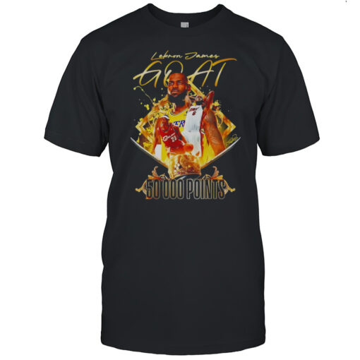 Lebron James Goat 50000 Points Shirt Mens T Shirtao