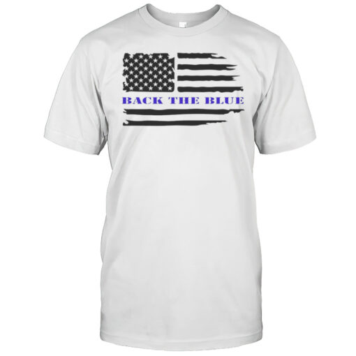 Back The Blue Flag Shirt Mens T Shirtkz