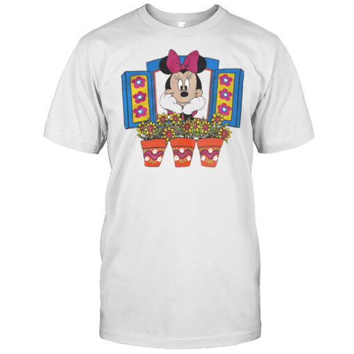 Minnie Mousse Flowers By The Window Shirt Mens T Shirtsv