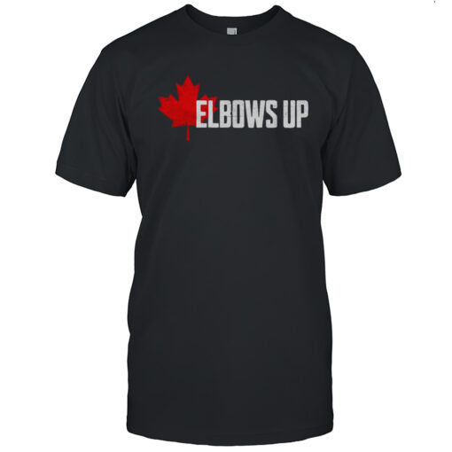 Elbows Up Canada True North Strong And Free Proud T Shirt Mens T Shirtbt