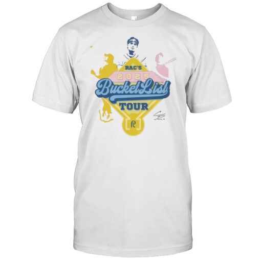 Coach Racs Bucket List Tour Break A World Record 2025 Signature Painting T Shirt Mens T Shirt1b