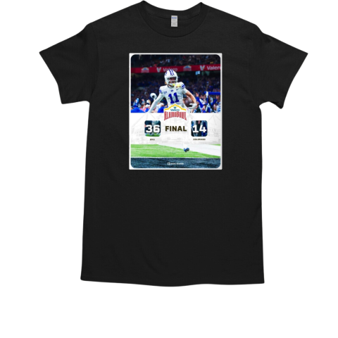 Final Byu Cougar Vs Colorado Buffaloes 36 14 Score Valero Alamo Bowl 2024 Cougs Are Champs T Classic Mens T Shirt