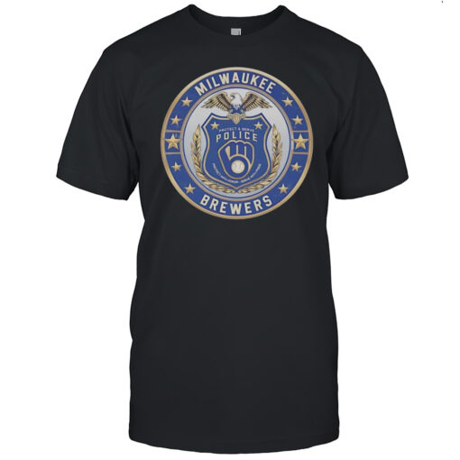 Protect And Serve Police Milwaukee Brewers Shirt Mens T Shirt6t