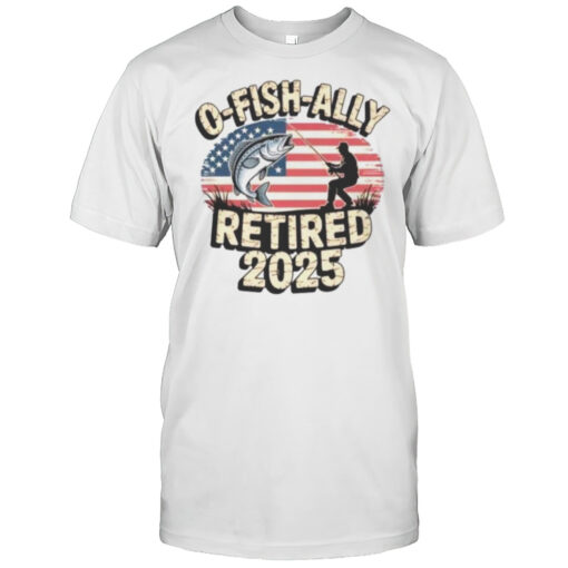 O Fish Ally Retired 2025 Flag Usa Shirt Mens T Shirtto