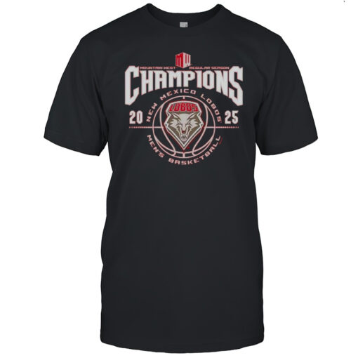 New Mexico Lobos Mens Basketball 2025 Mountain West Championship Shirt Mens T Shirt91