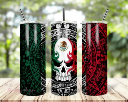 Aztec Calendar 20oz Skinny Tumbler