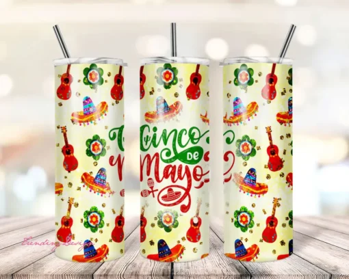 Cinco De Mayo 20oz Skinny Tumbler