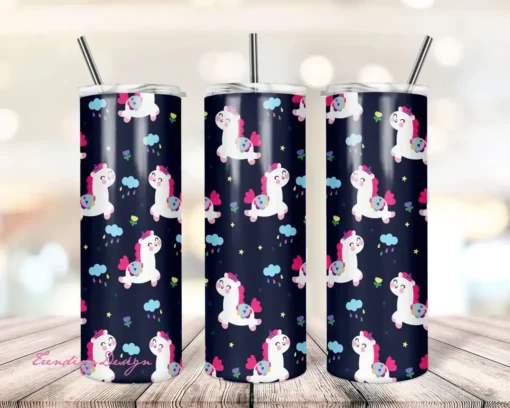 Cute Unicorn 20oz Skinny Tumbler