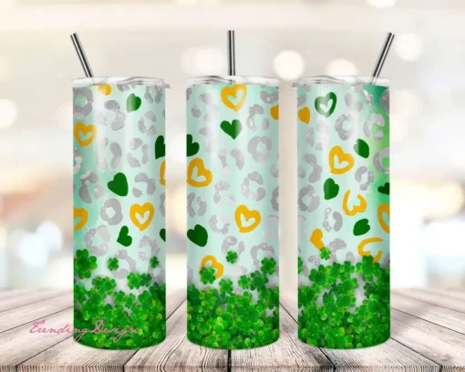 St.Patrick's Day Heart 20oz Skinny Tumbler
