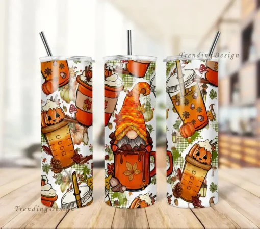 Pumpkins Autumn 20oz skinny Tumbler