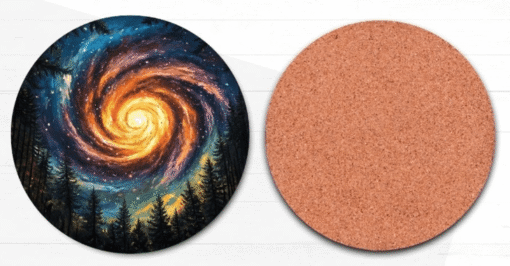 Galaxy Swirl Forest Coaster