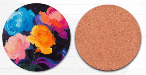 Colorful Flowers Painting Coaster