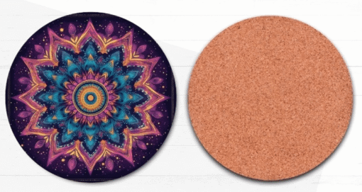 Colorful Mystical Mandala Coaster