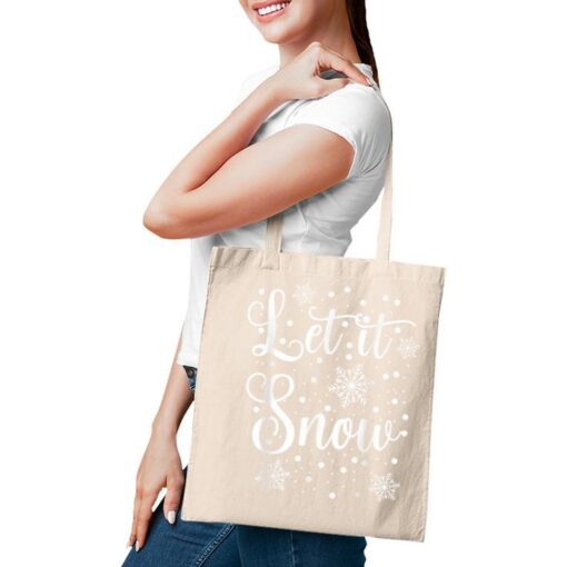 Let It Snow Christmas Pajamas Tote Bag