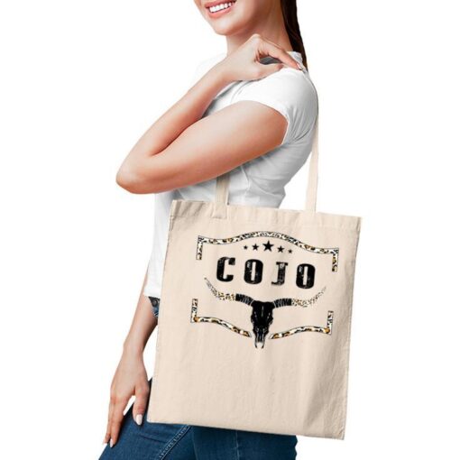 Vintage Cojo Bull Skull Country Music Tote Bag