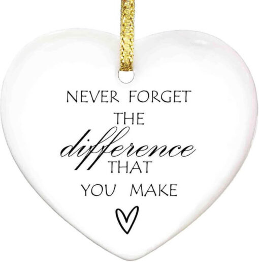 Heartfelt Ceramic Ornament For Retirement