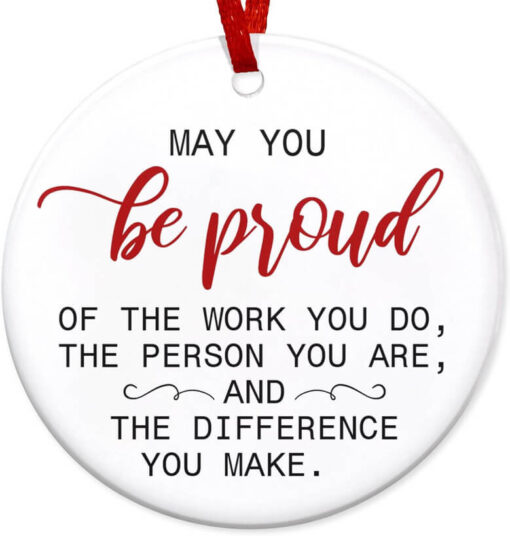 May You Be Proud Ceramic Ornament