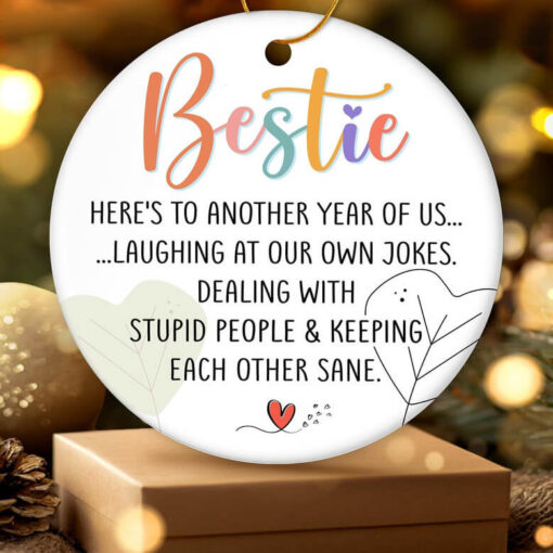 Funny Friendship Ceramic Ornament