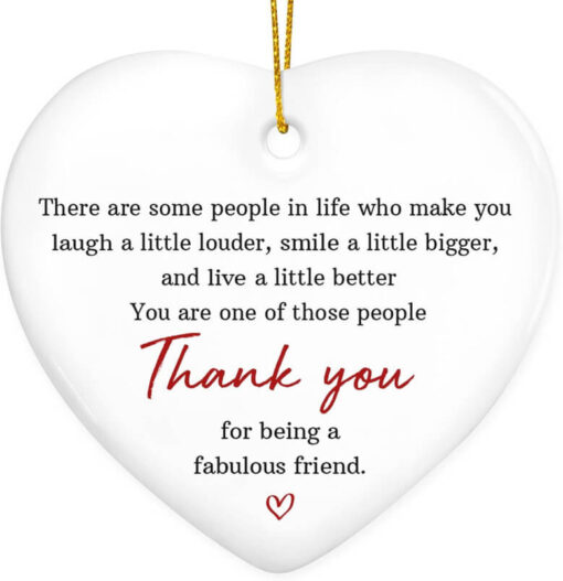 Heartfelt Thank You Christmas Ornaments