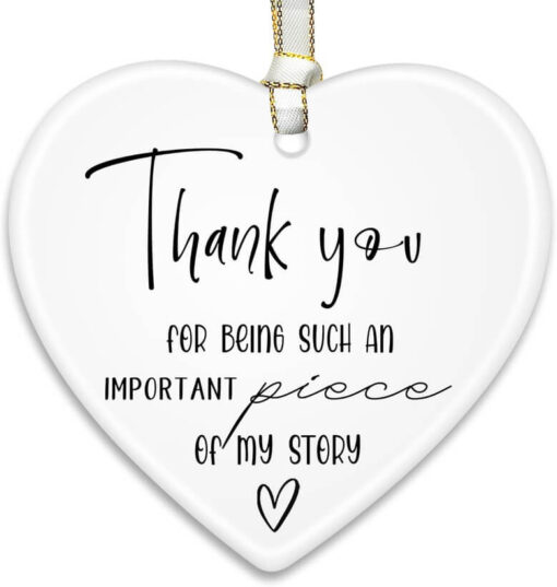 Thoughtful Thank You Ceramic Ornaments