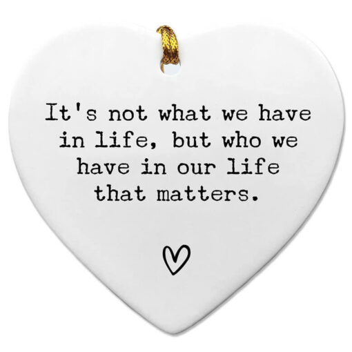 Heartfelt Friends Apart Ceramic Ornament