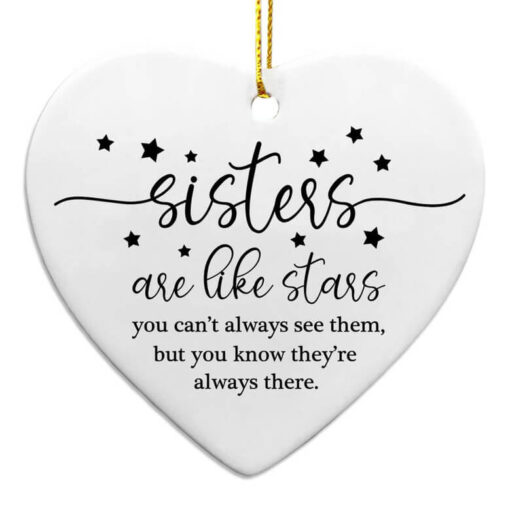 Thoughtful Ceramic Heart Keepsake For Sister