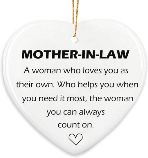 Thoughtful Ceramic Heart Keepsake For Mother In Law