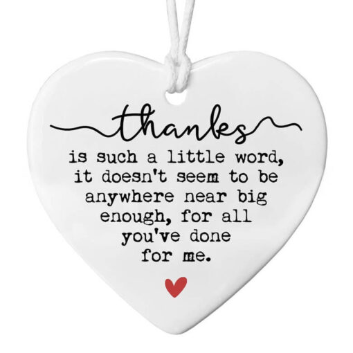 Heartfelt Thank You Keepsake Ceramic Ornament